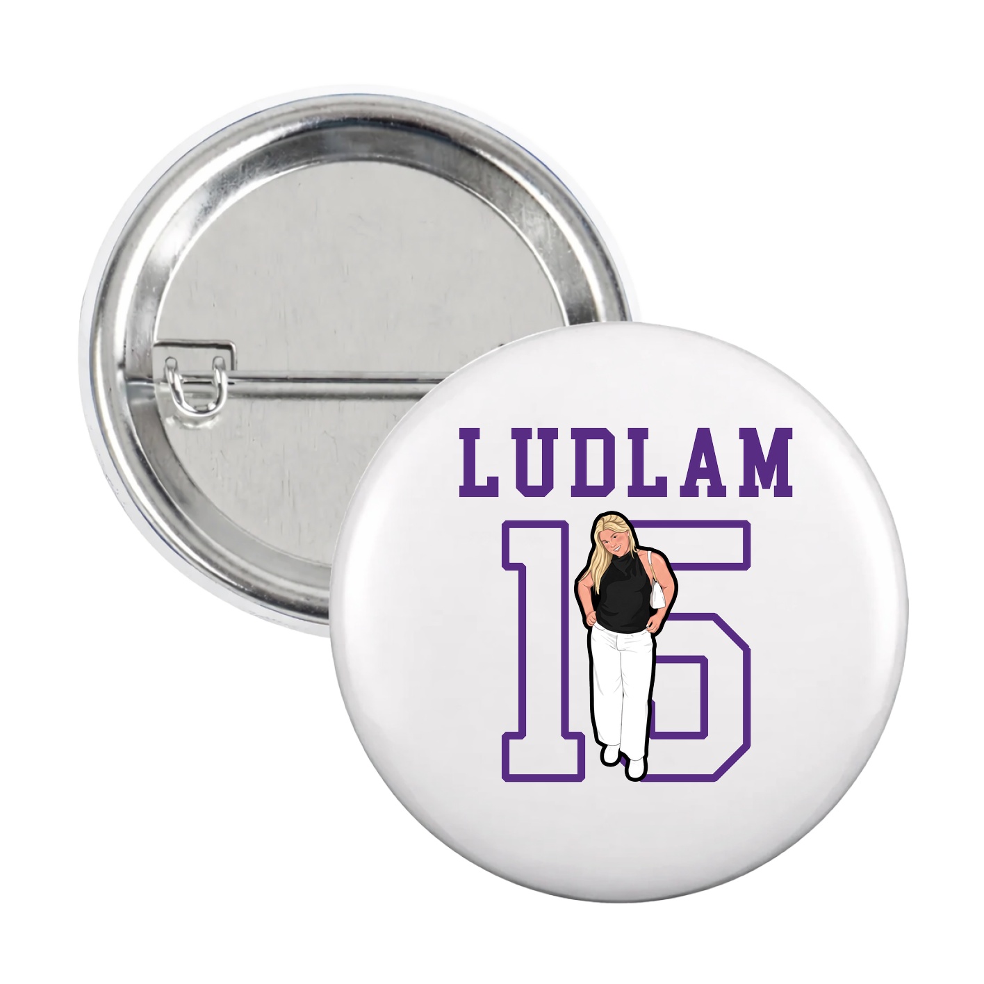 Game Day Button — Shirsey in White