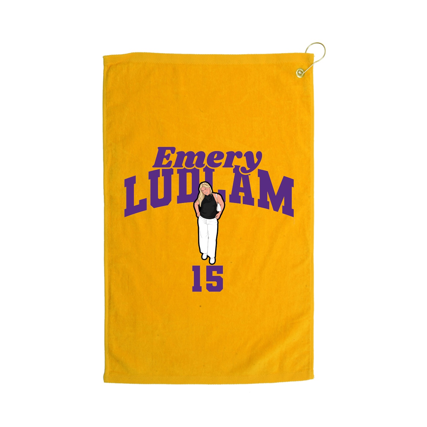Golf Towel — Signature Arch in Gold