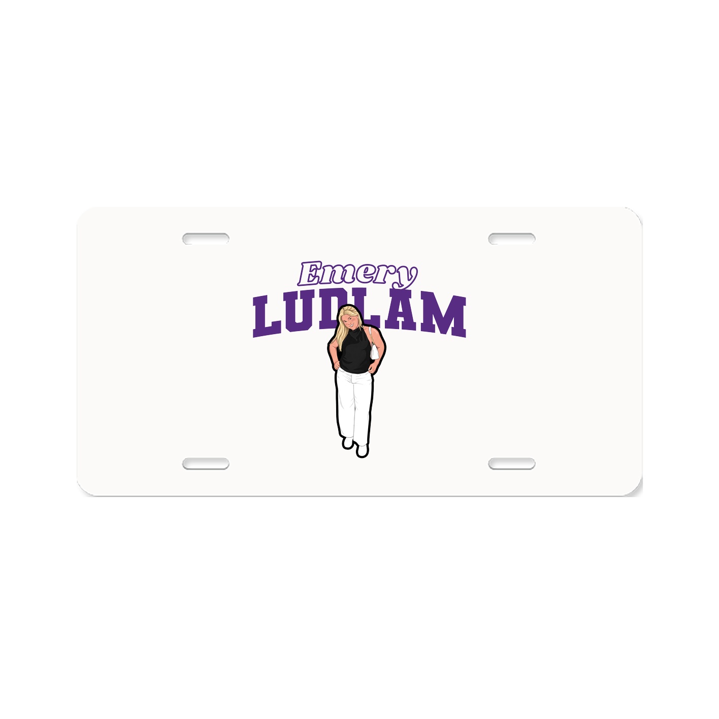 License Plate — Name Arch in Classic