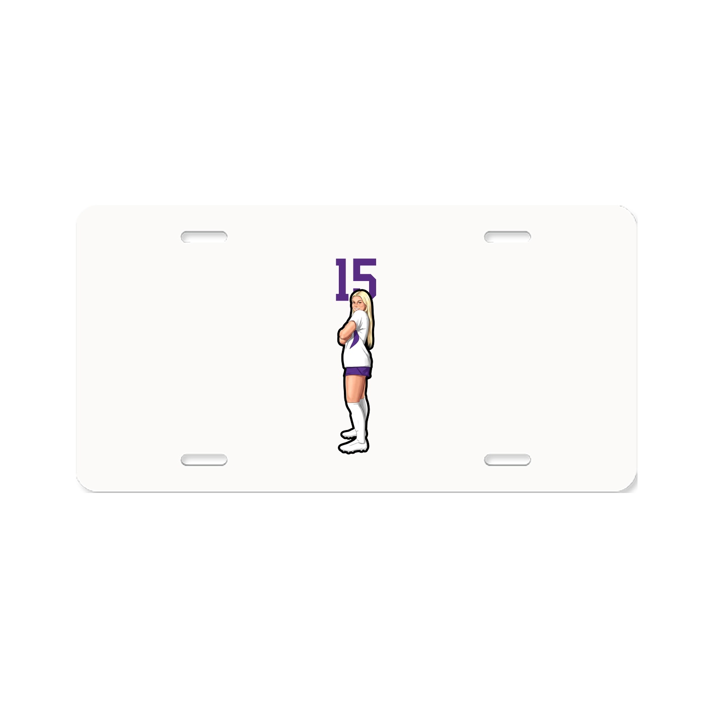 License Plate — Number Top in Classic