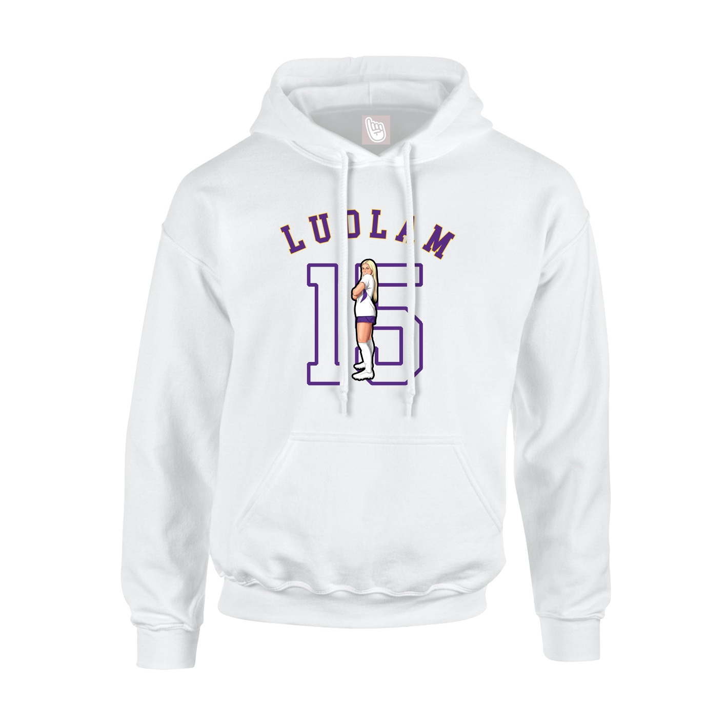 Hoodie — Shirsey Arch in White