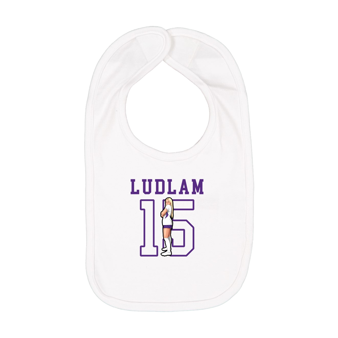 Infant Bib — Shirsey in White
