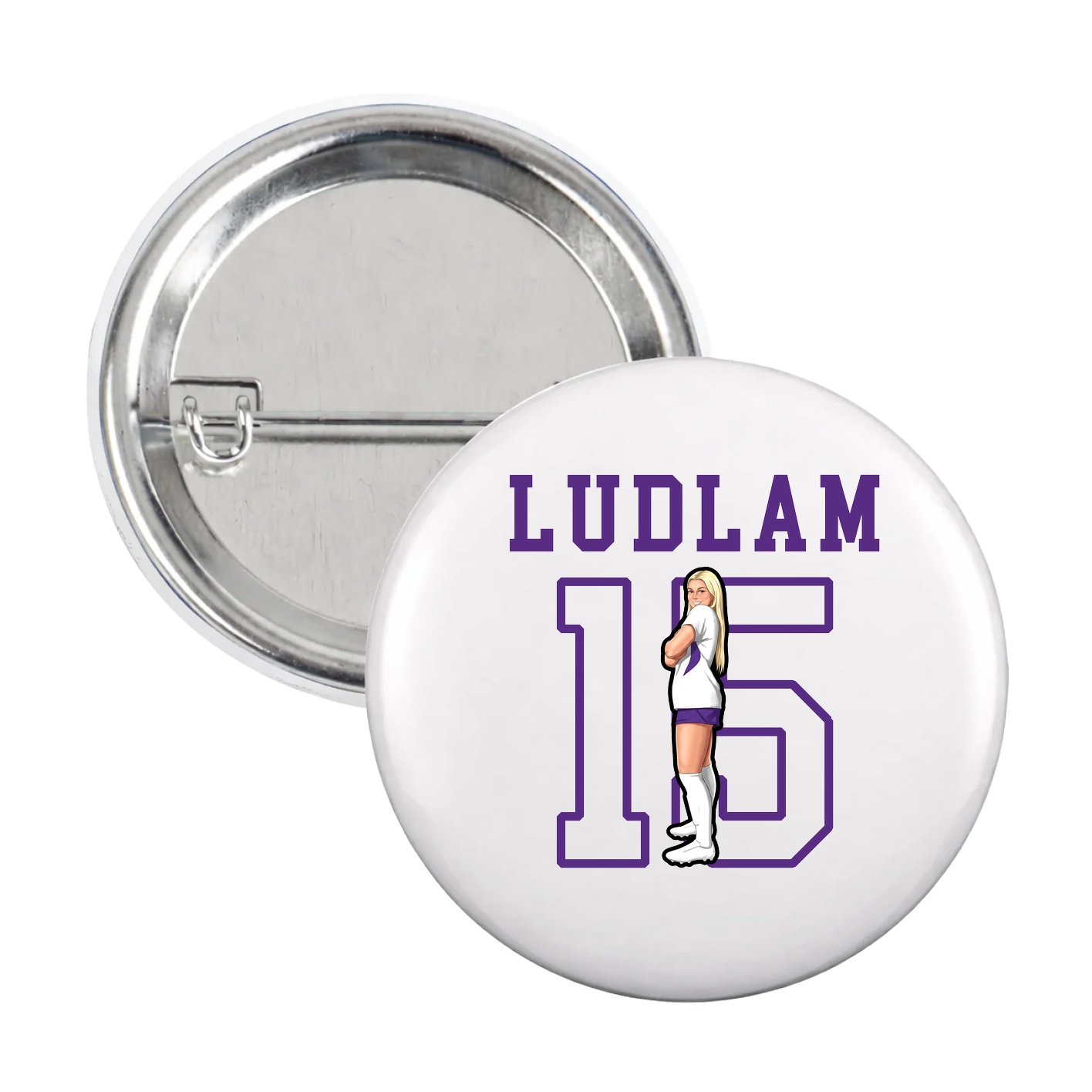 Game Day Button — Shirsey in White
