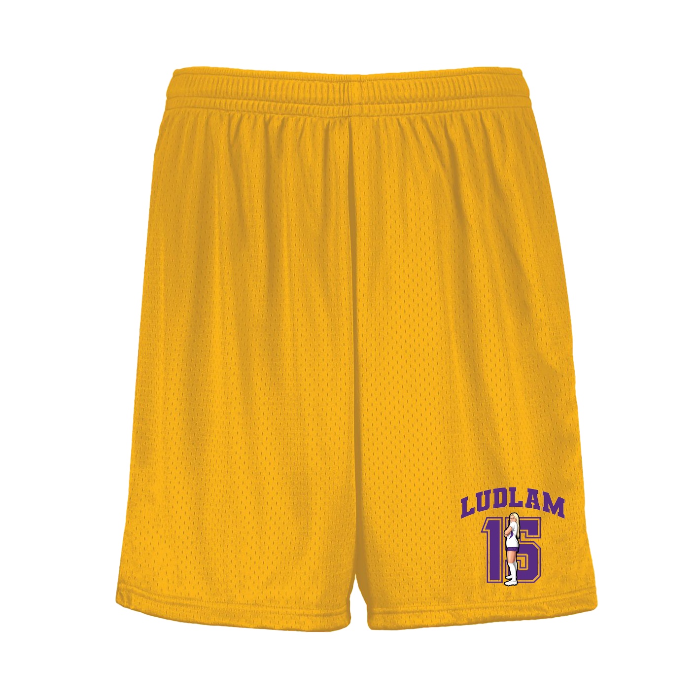 Shorts — Number in Gold