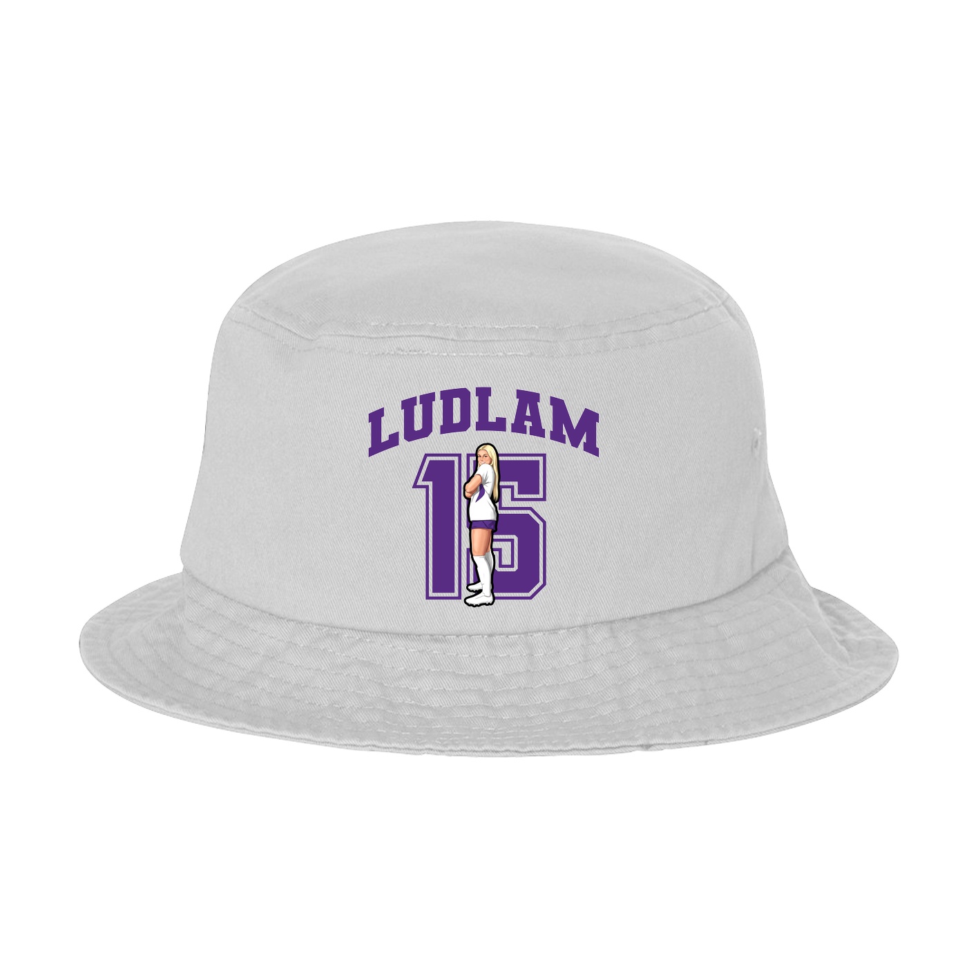 Bucket Cap — Number in White