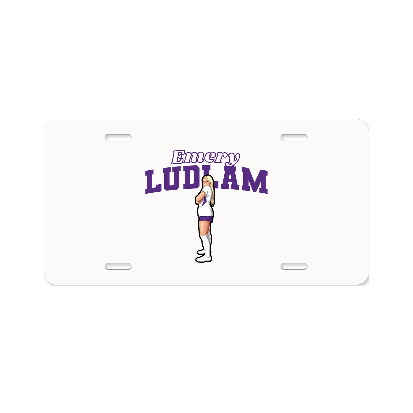 License Plate — Name Arch in Classic