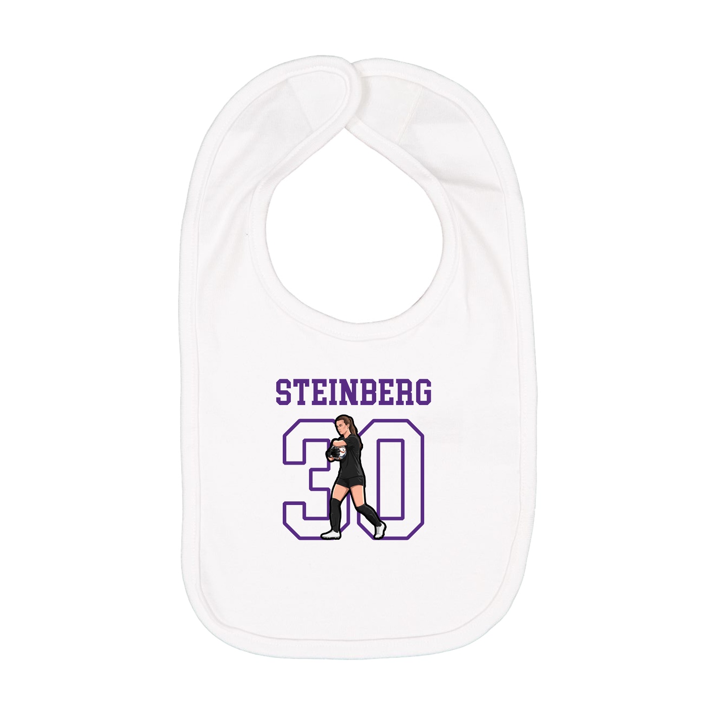 Infant Bib — Shirsey in White
