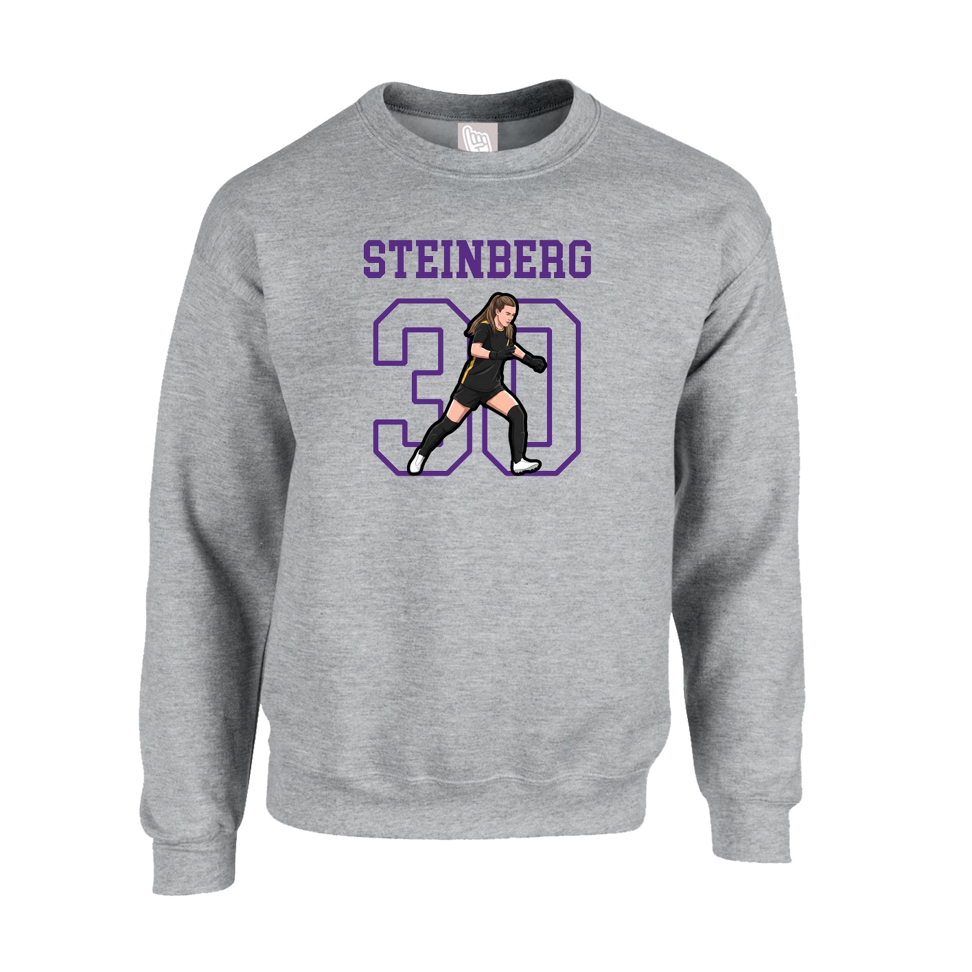 Fleece Crew — Shirsey in Grey