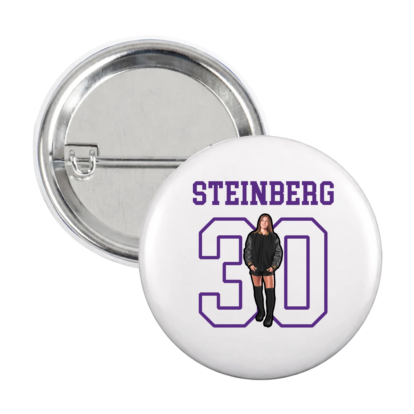 Game Day Button — Shirsey in White