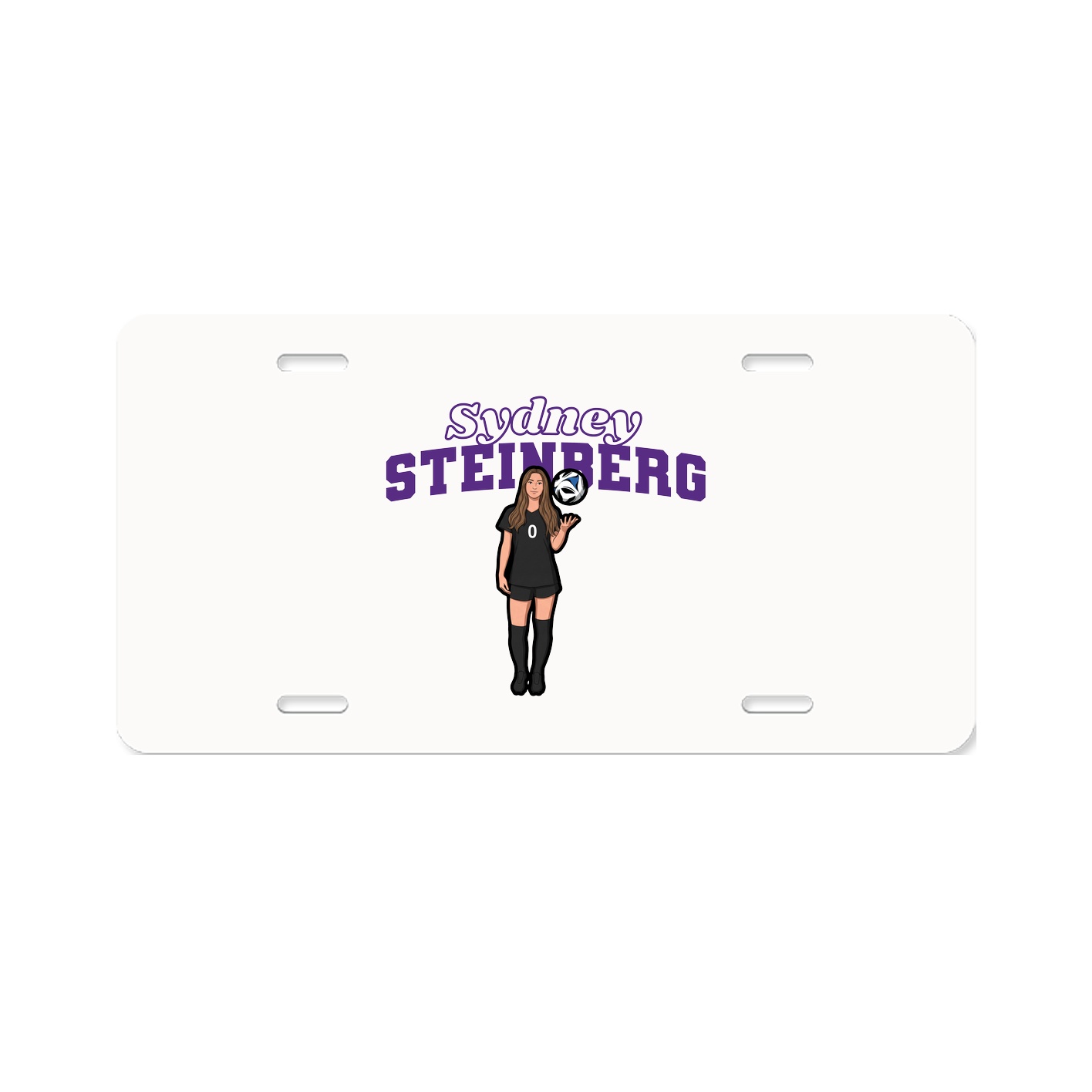License Plate — Name Arch in Classic