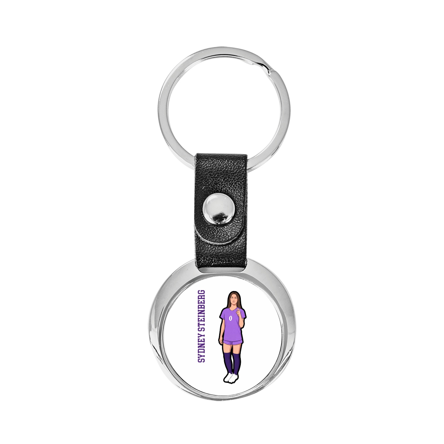 Key Chain — Name Vertical in Classic
