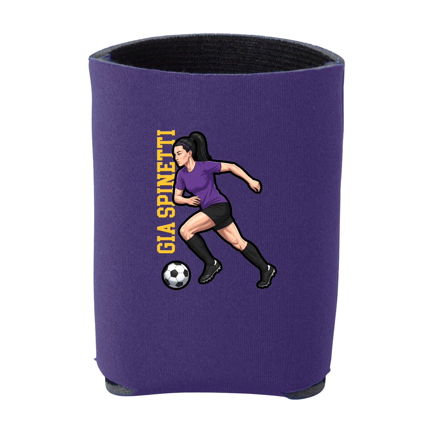 Can Holder — Name Vertical in Purple