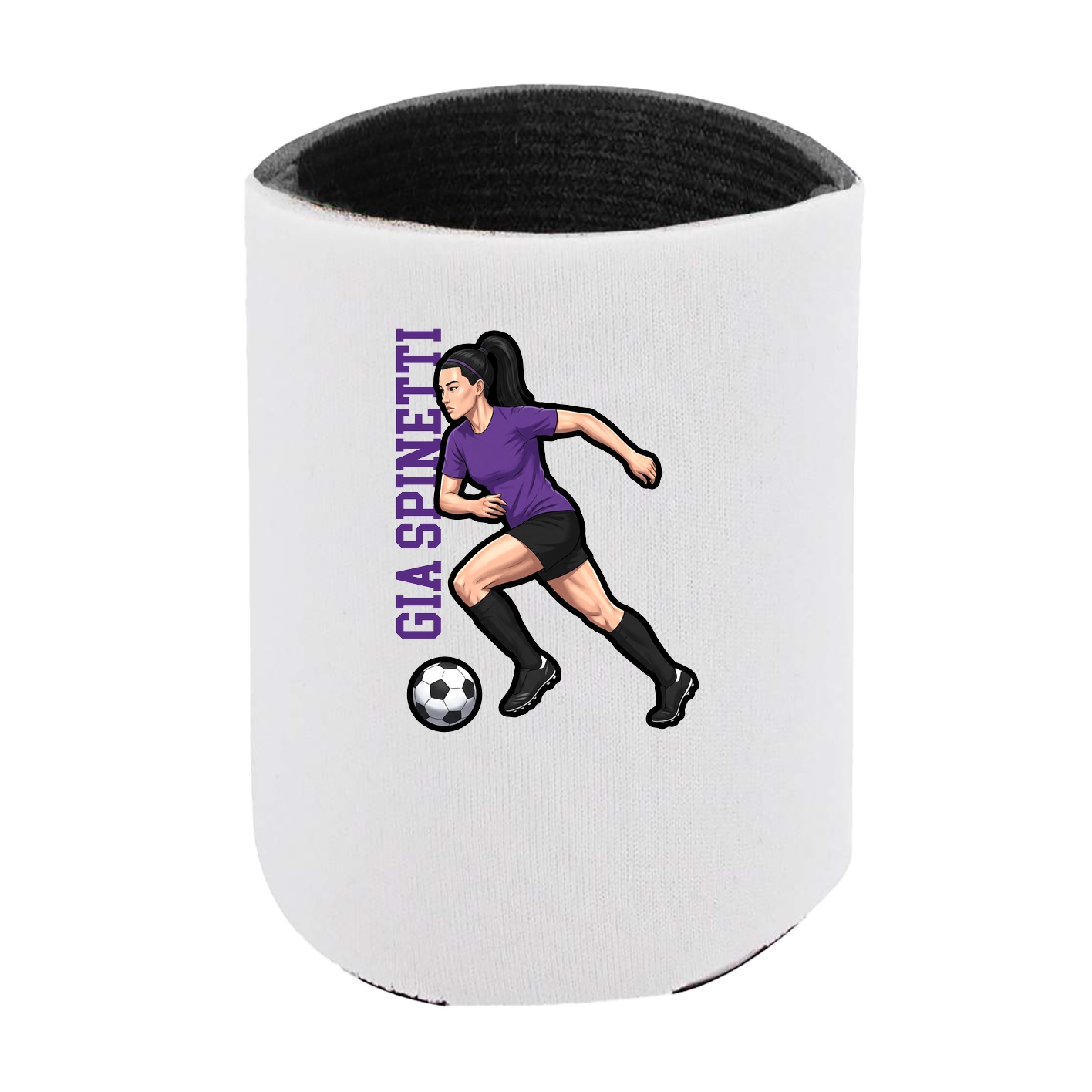 Can Holder — Name Vertical in White