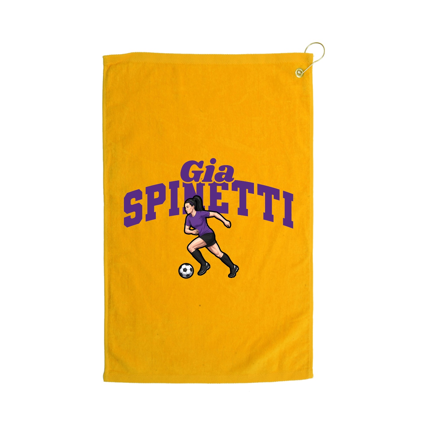 Golf Towel — Signature Arch in Gold