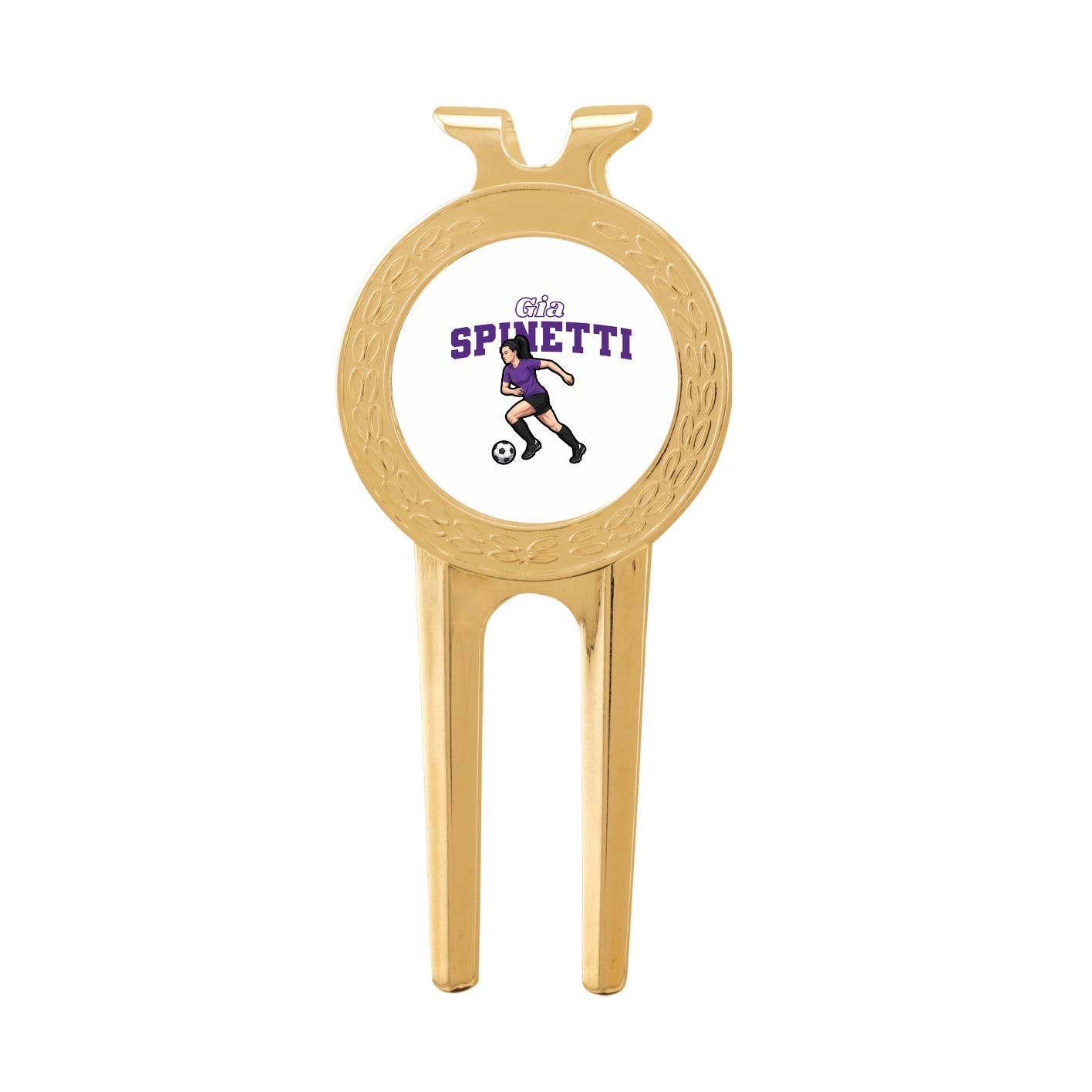 Divot Tool with Ball Marker — Name Arch in Classic