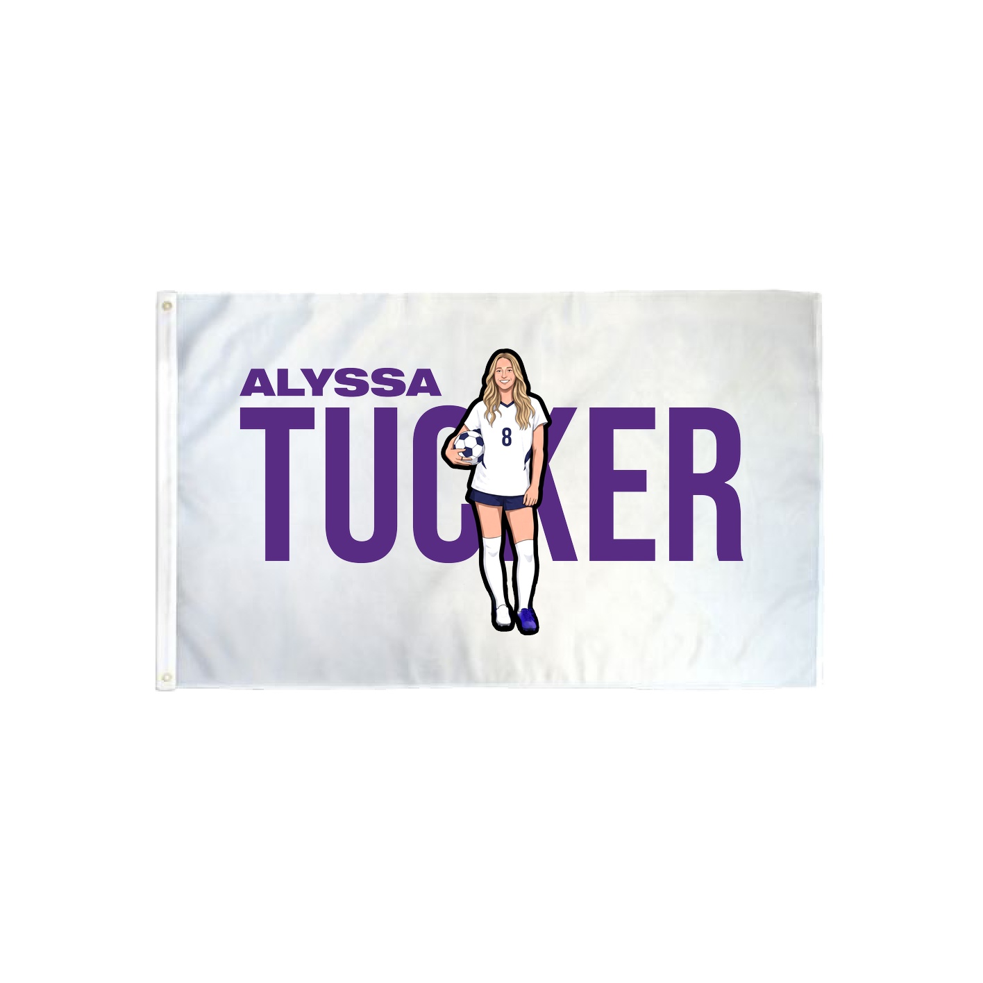 3x5 Flag — Player Name in Classic