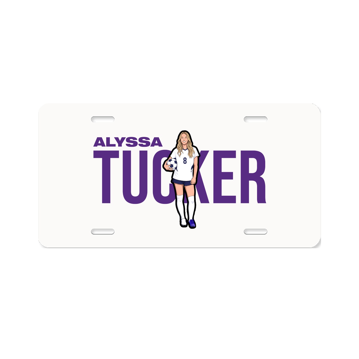 License Plate — Player Name in Classic