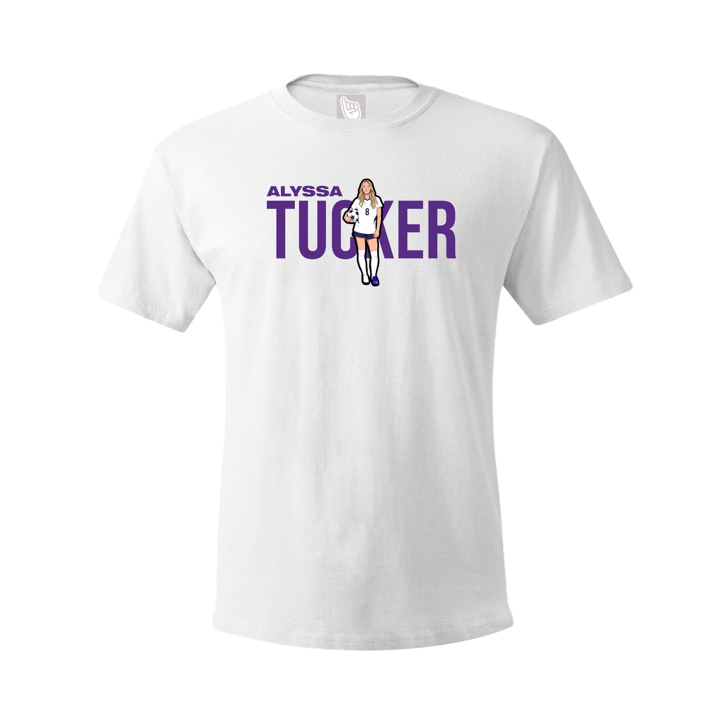 Youth Tee — Player Name in White