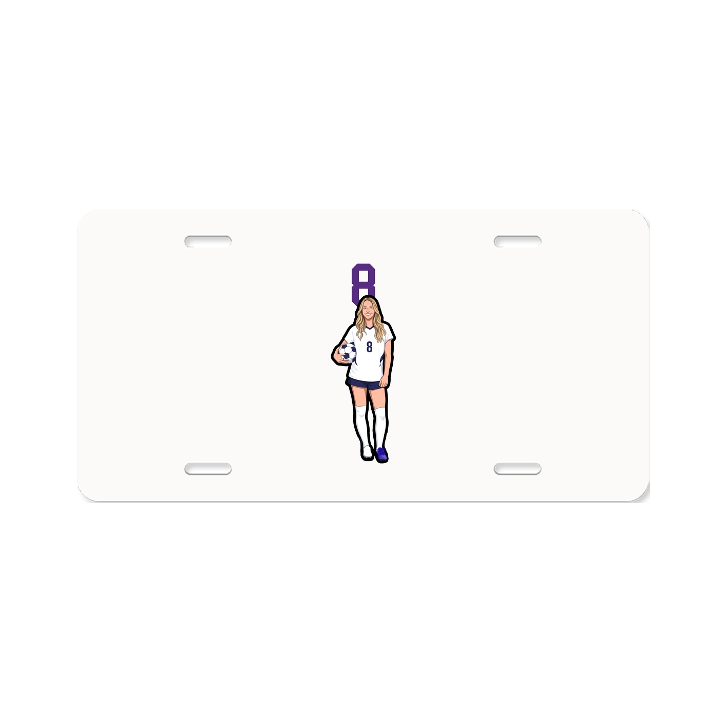 License Plate — Number Top in Classic
