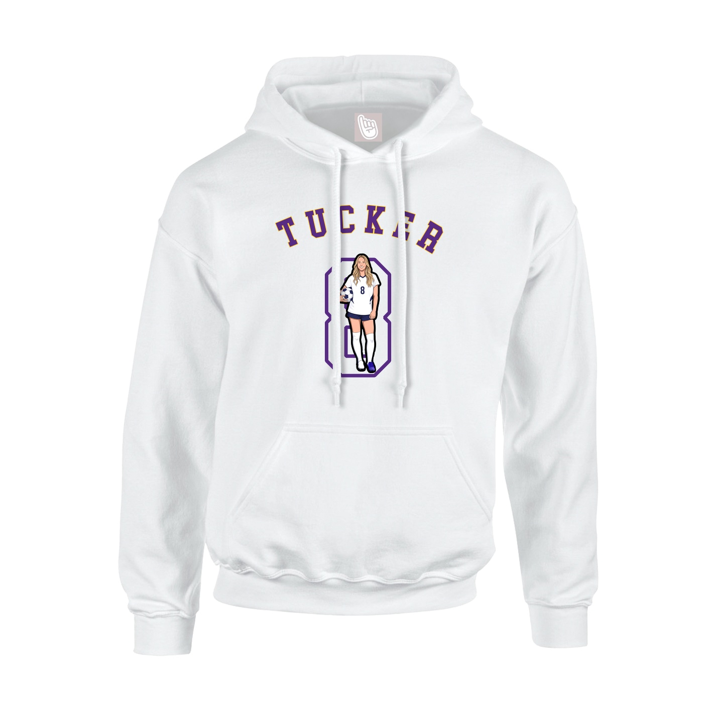 Youth Hoodie — Shirsey Arch in White
