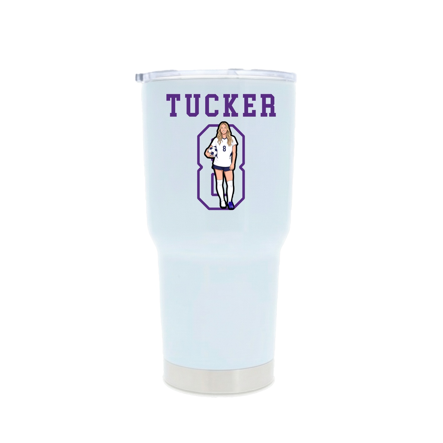 30oz Stainless Steel Tumbler — Shirsey in White