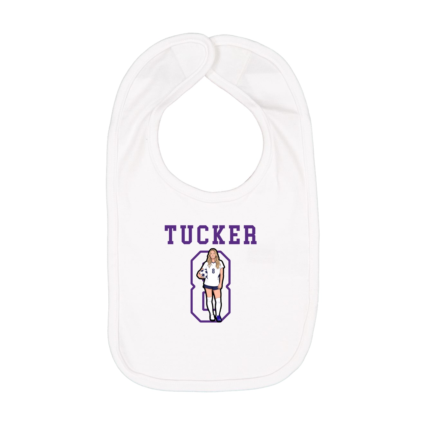 Infant Bib — Shirsey in White