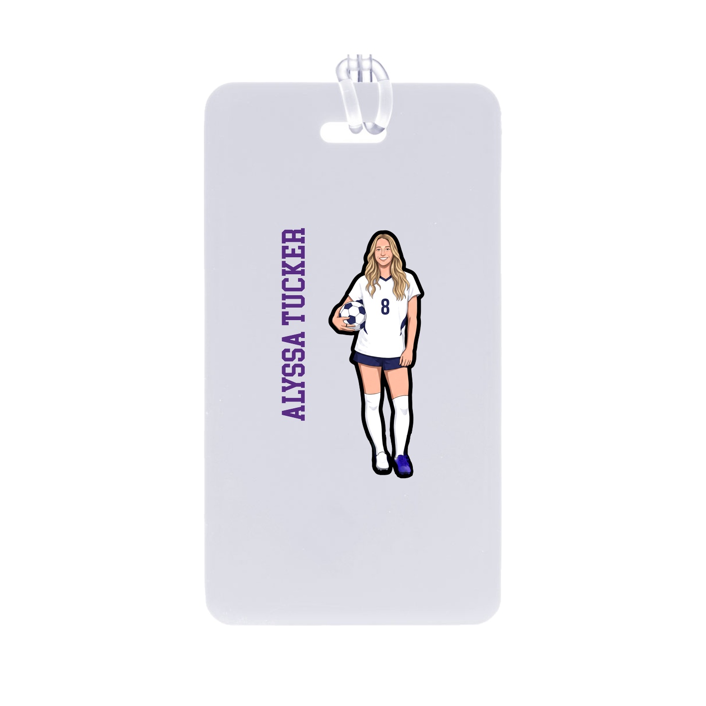 Bag Tag — Name Vertical in Classic
