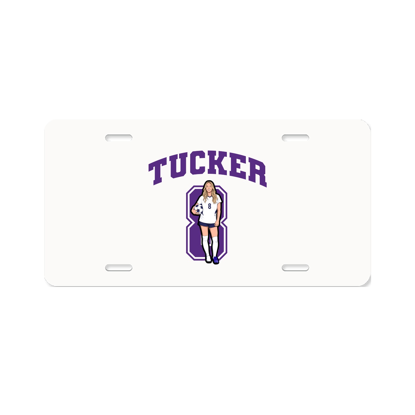 License Plate — Number in Classic