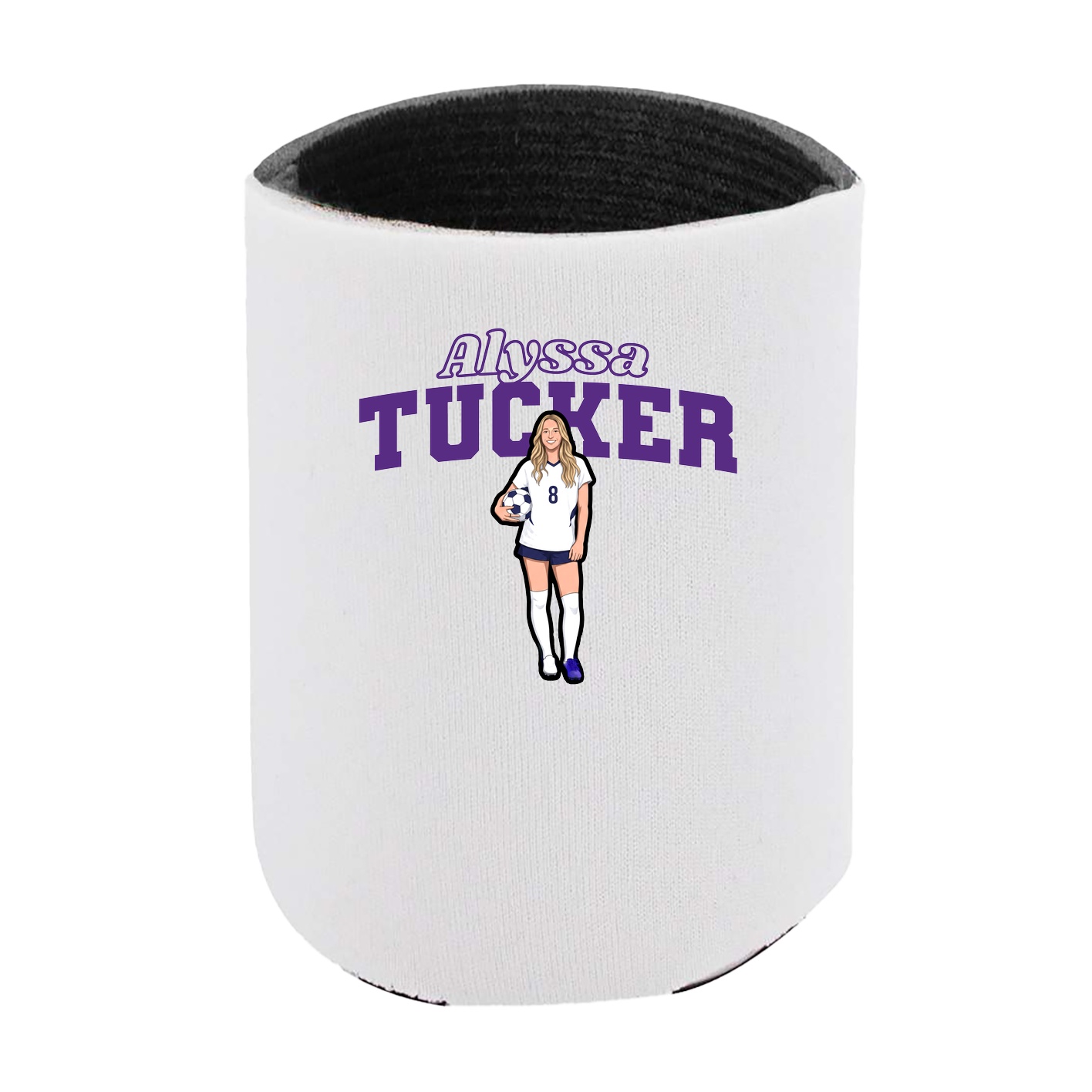 Can Holder — Name Arch in White