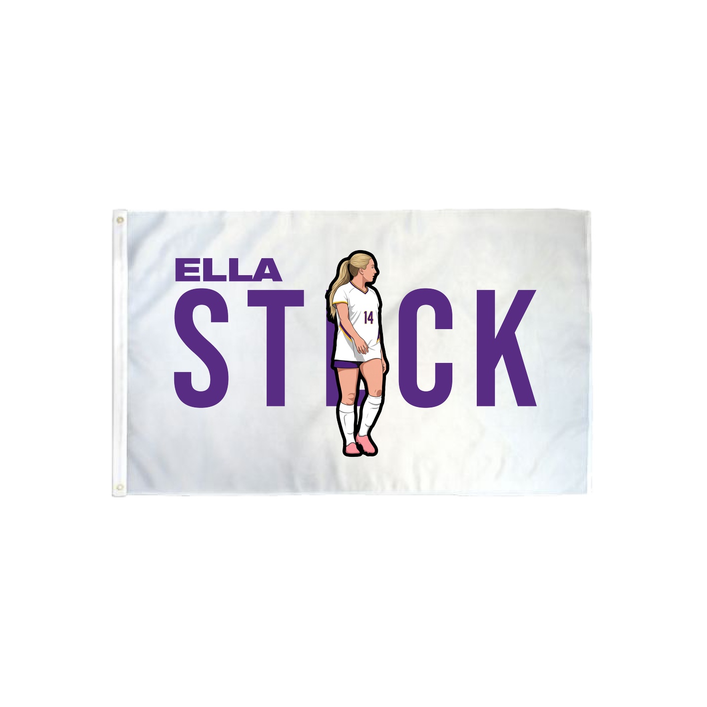 3x5 Flag — Player Name in Classic