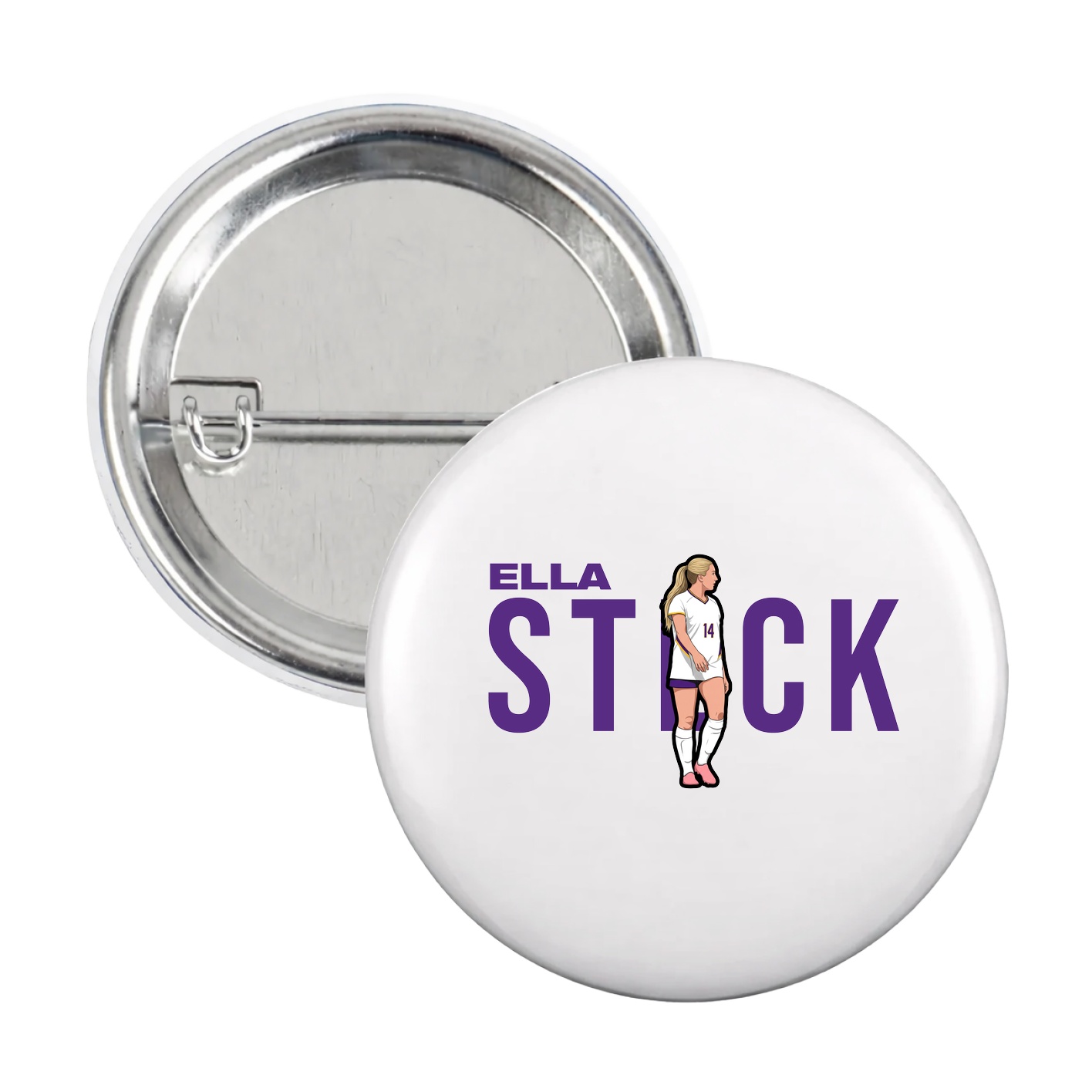 Game Day Button — Player Name in White