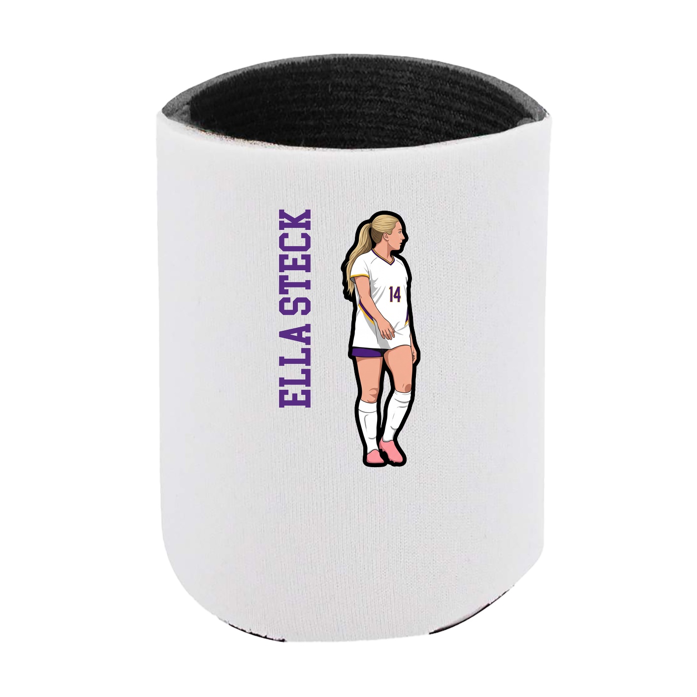 Can Holder — Name Vertical in White