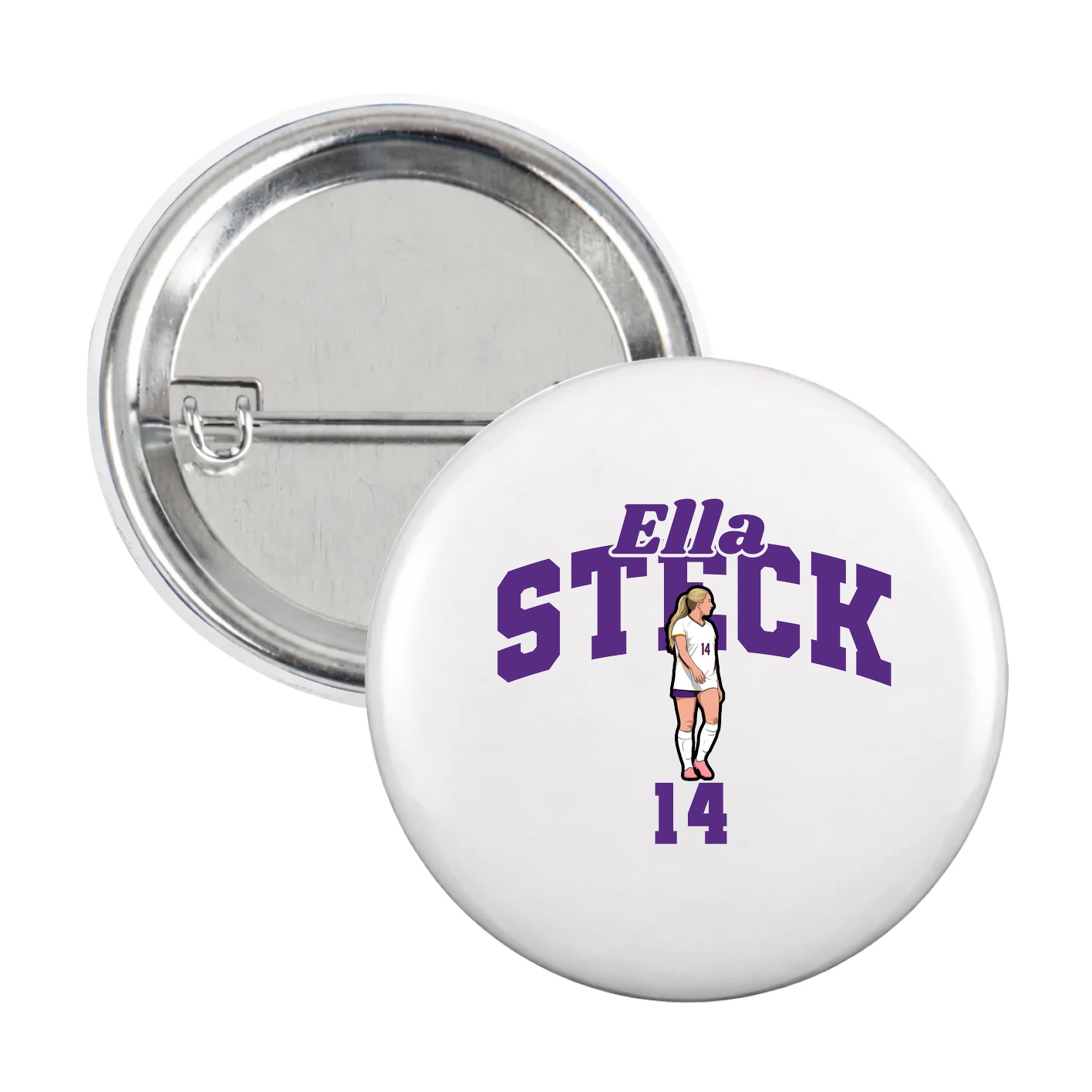 Game Day Button — Signature Arch in White