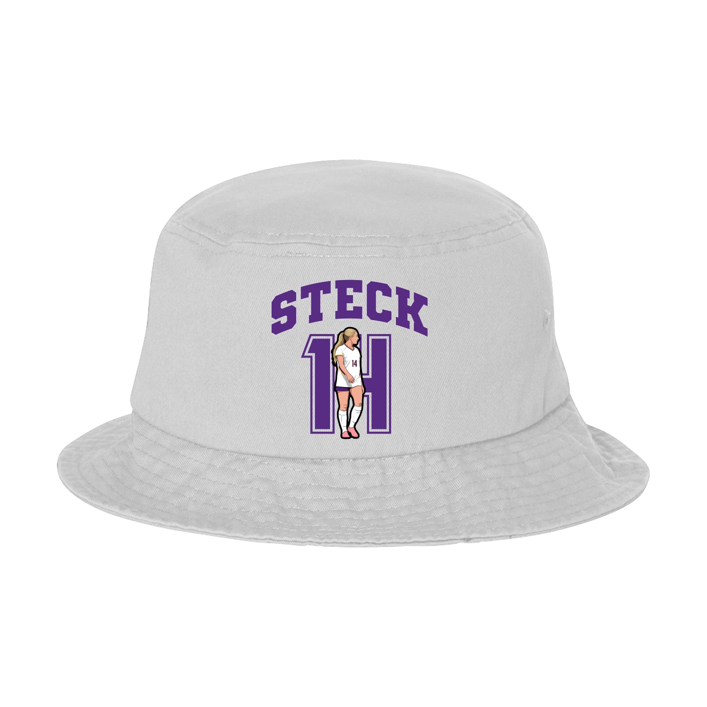 Bucket Cap — Number in White