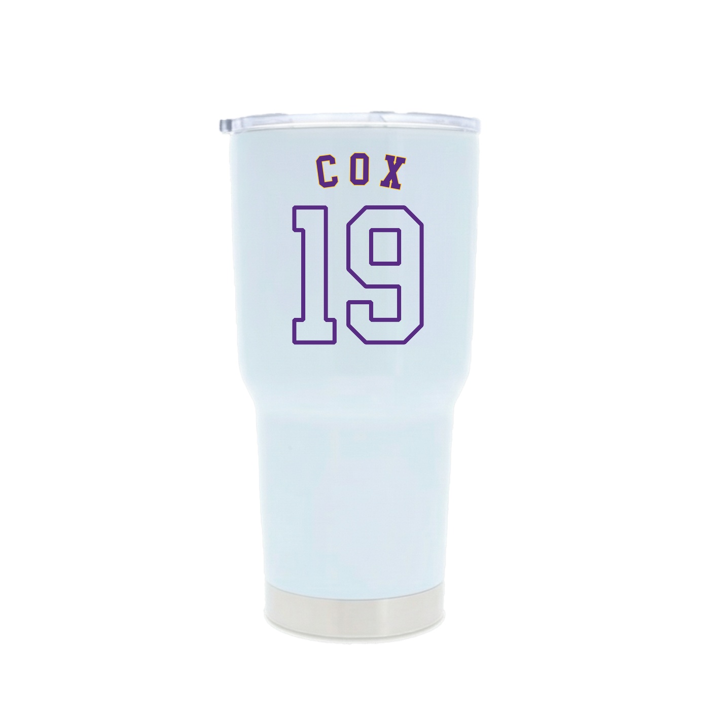 30oz Stainless Steel Tumbler — Shirsey Arch in White