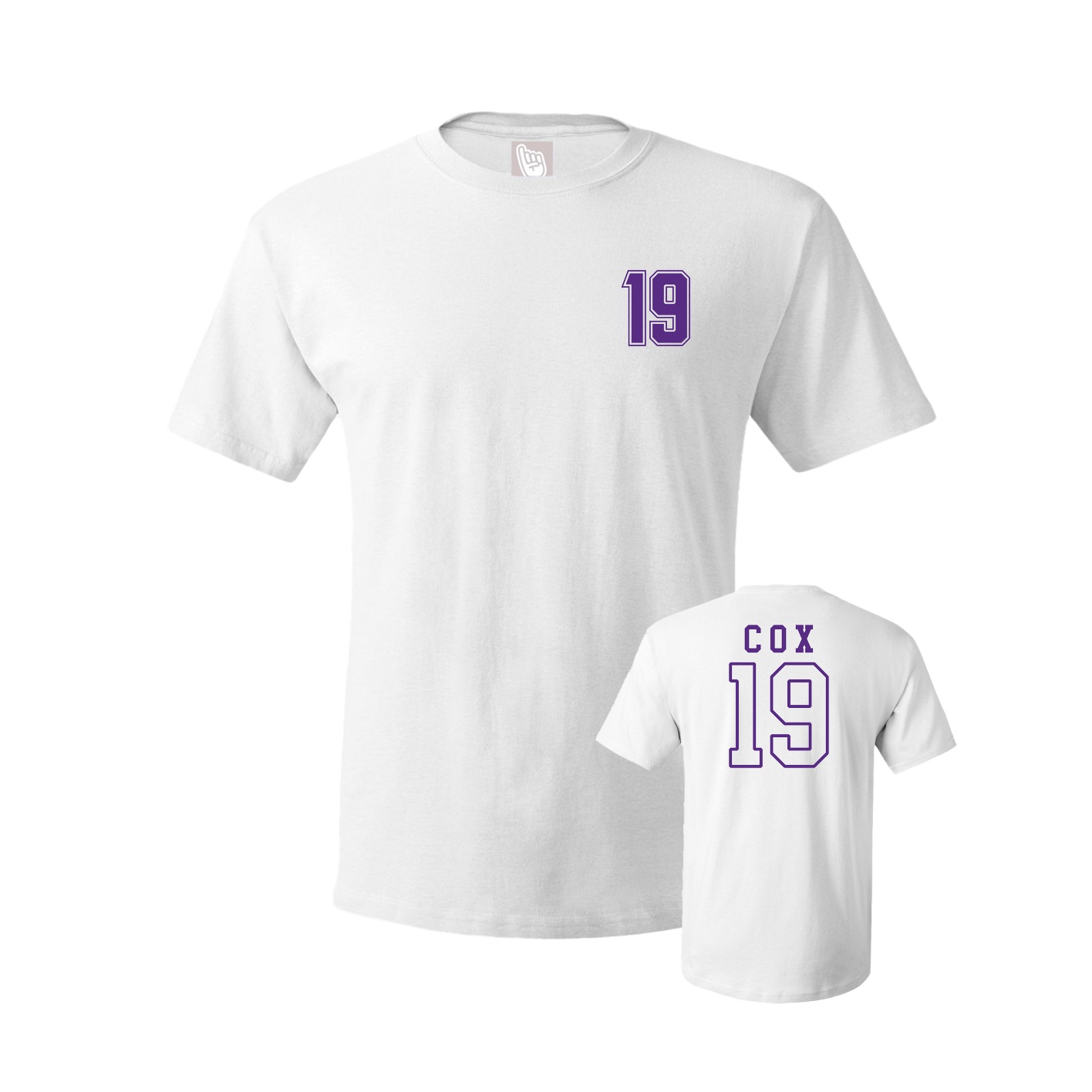 Youth Tee — Chest Back in White