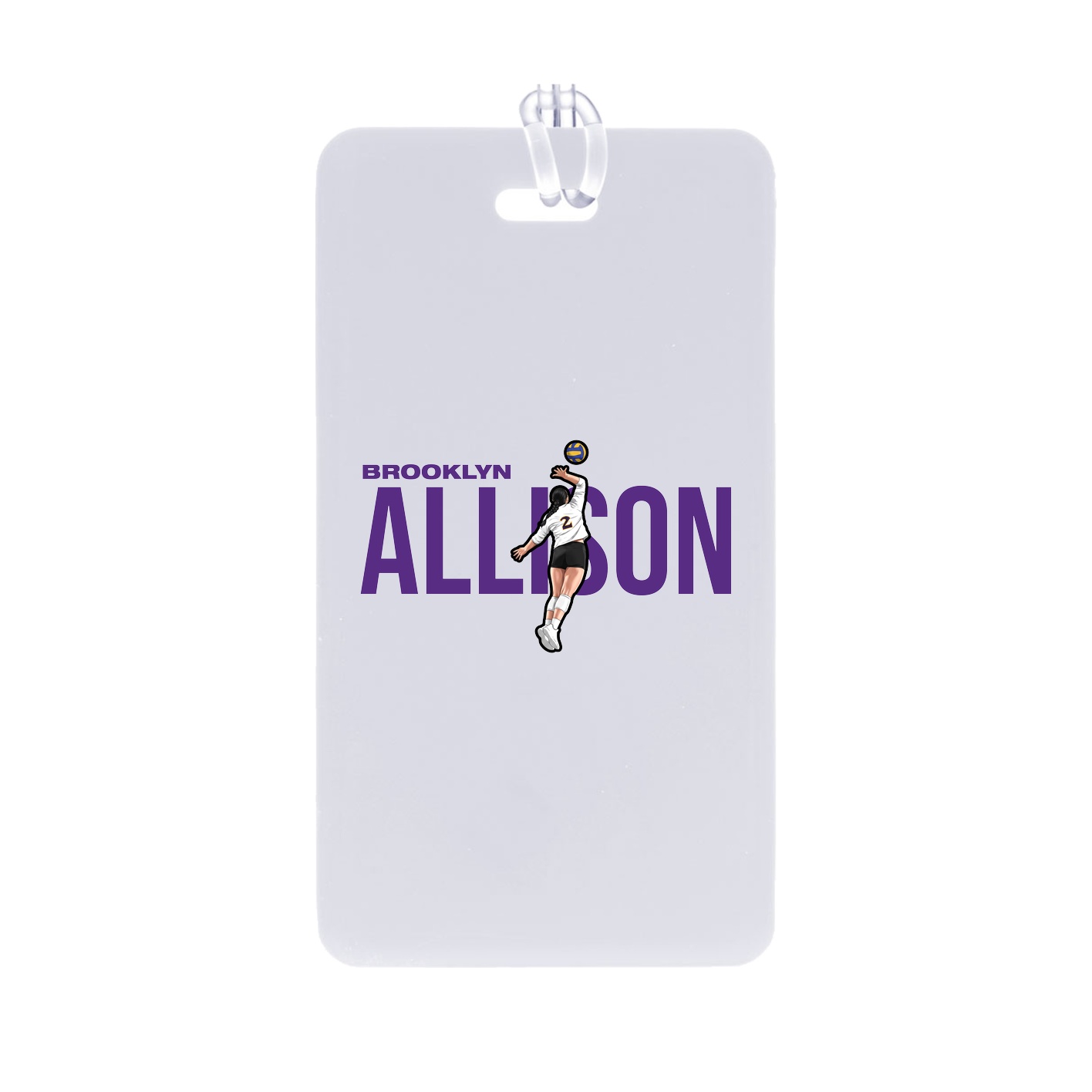 Bag Tag — Player Name in Classic