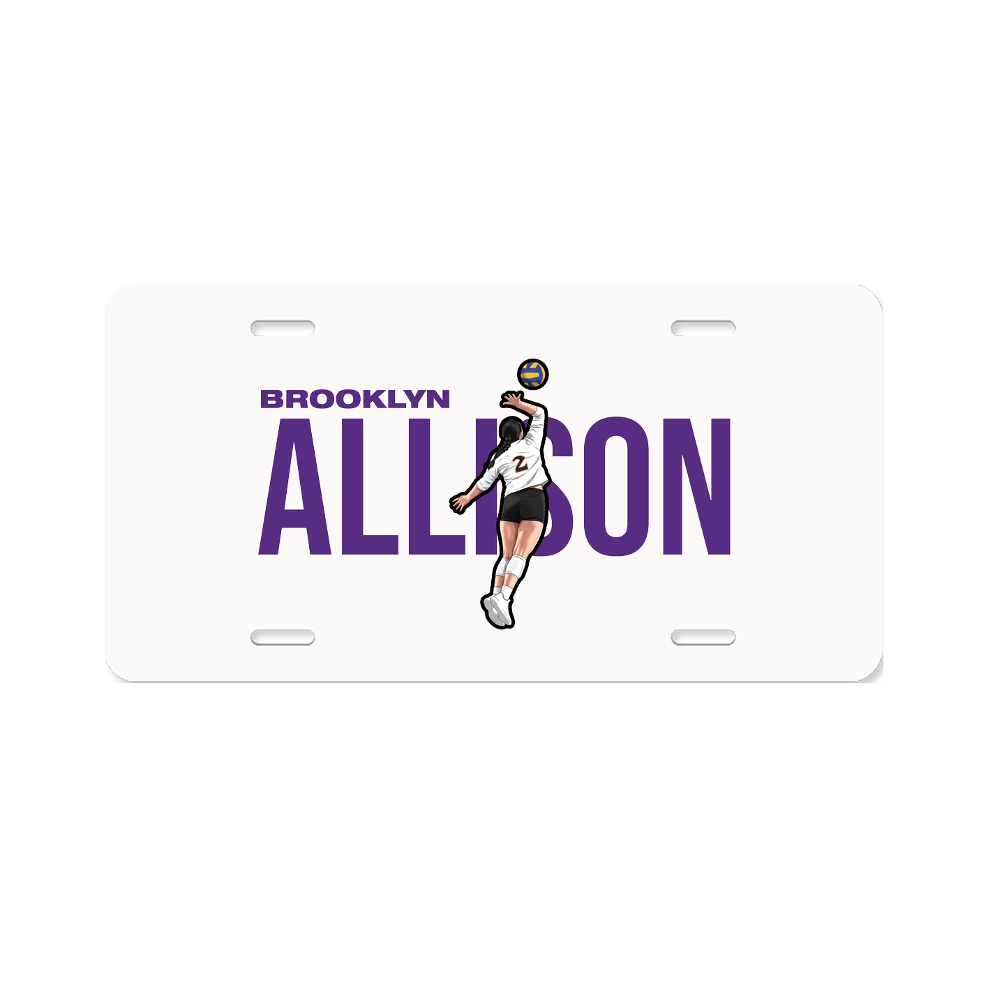 License Plate — Player Name in Classic