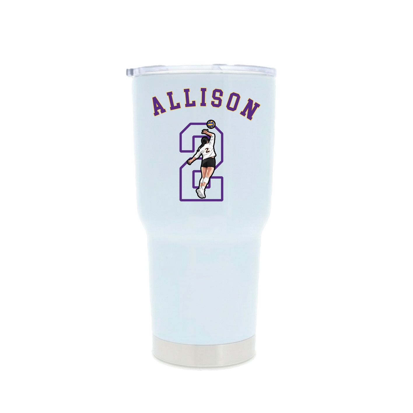 30oz Stainless Steel Tumbler — Shirsey Arch in White