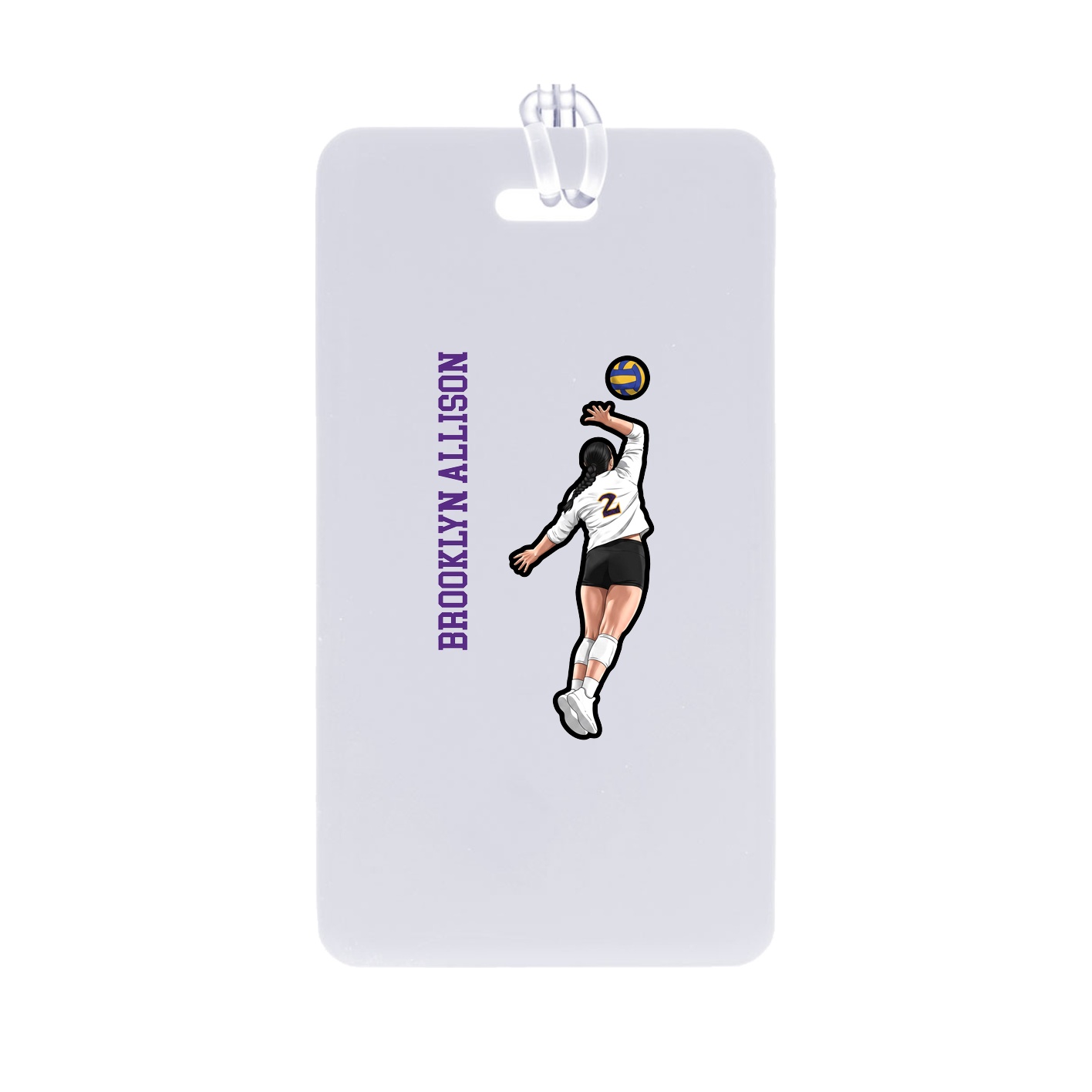 Bag Tag — Name Vertical in Classic