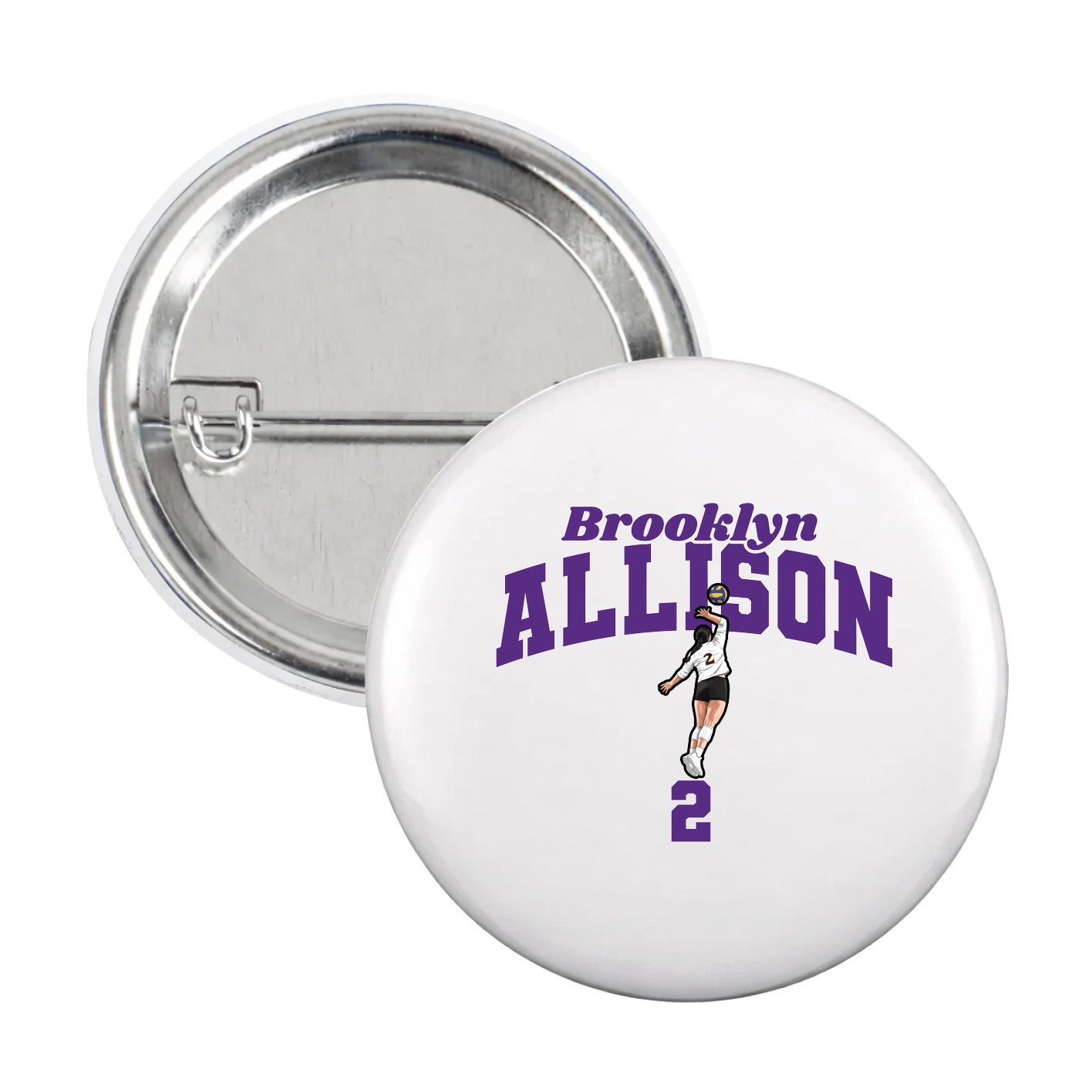 Game Day Button — Signature Arch in White