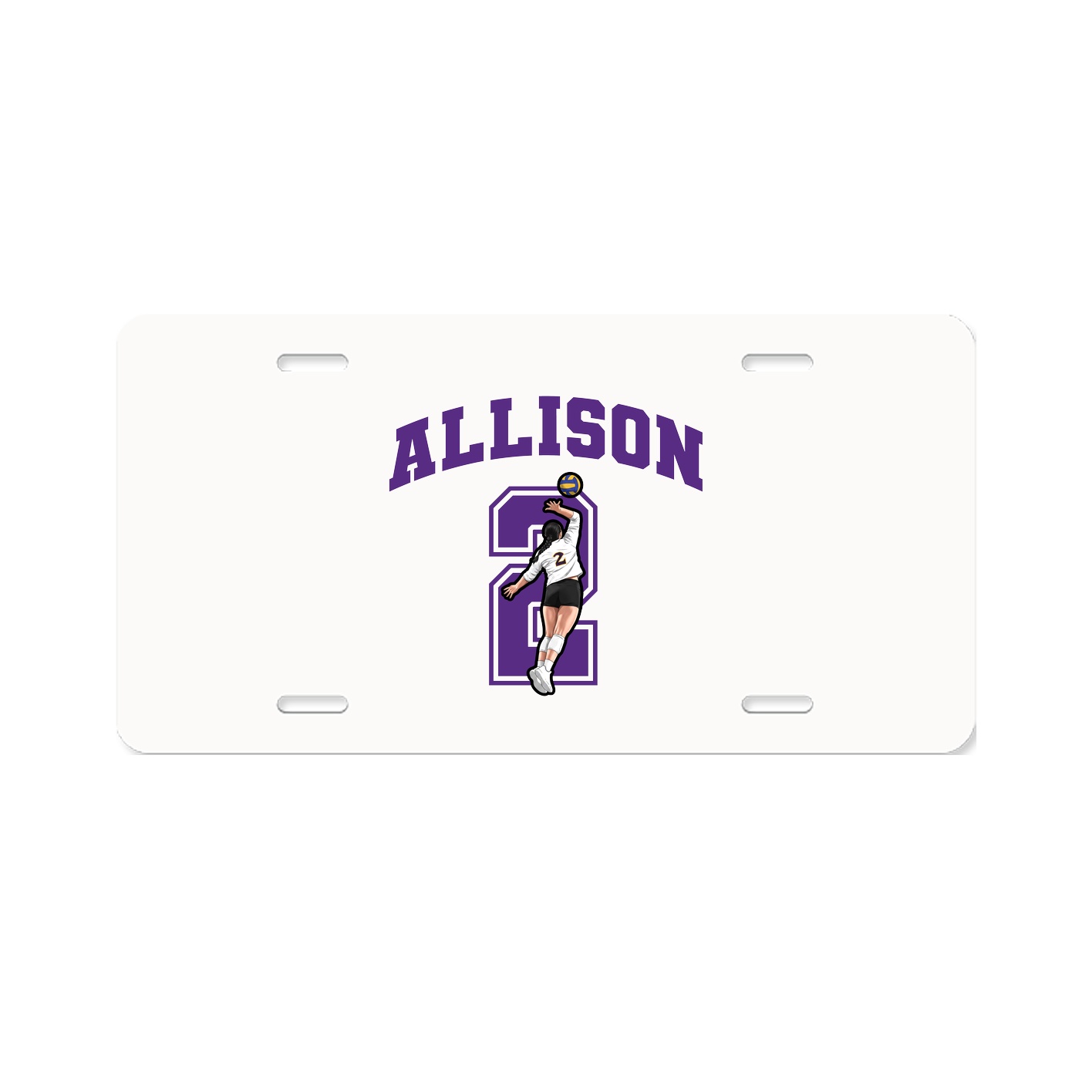 License Plate — Number in Classic