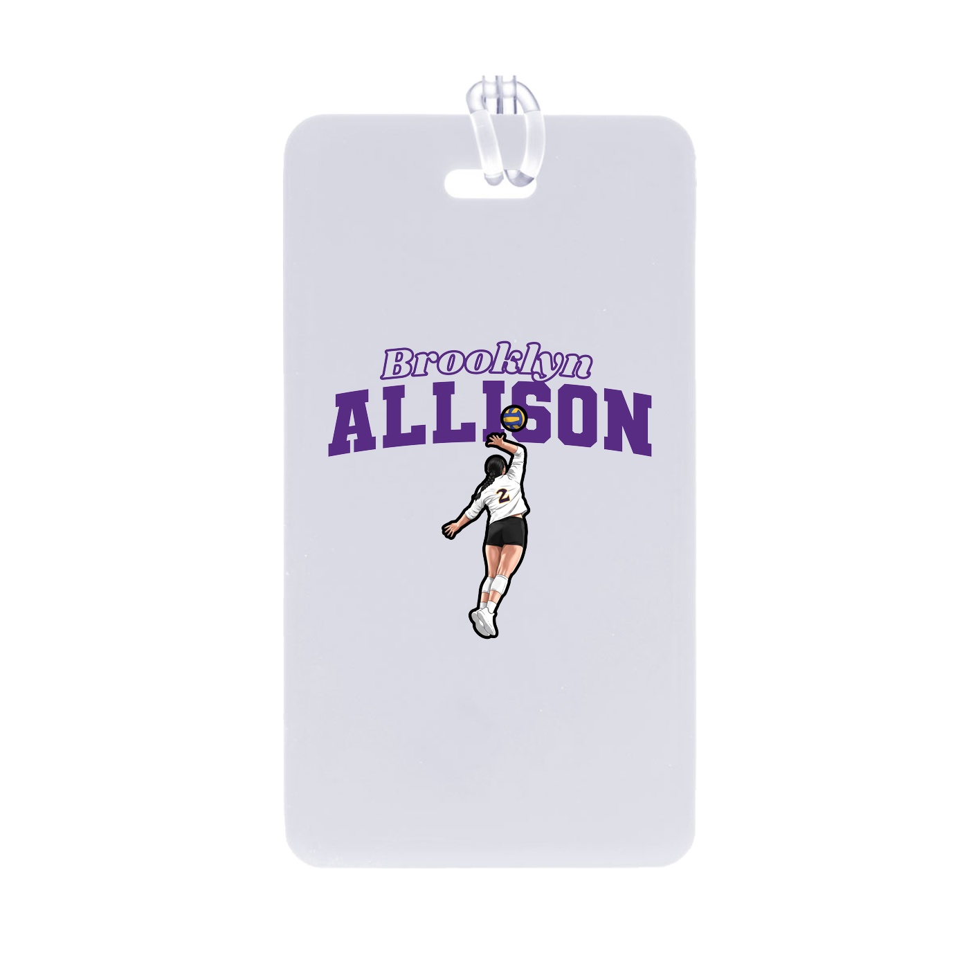 Bag Tag — Name Arch in Classic