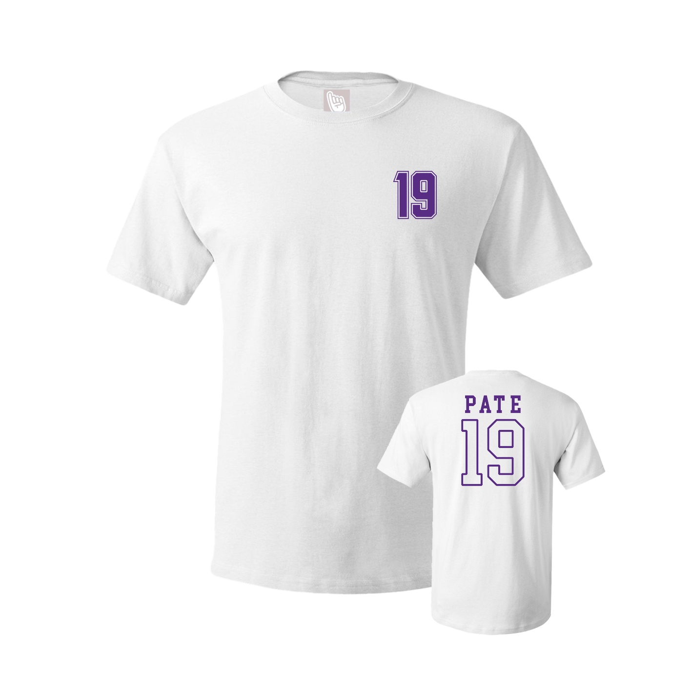 Youth Tee — Chest Back in White