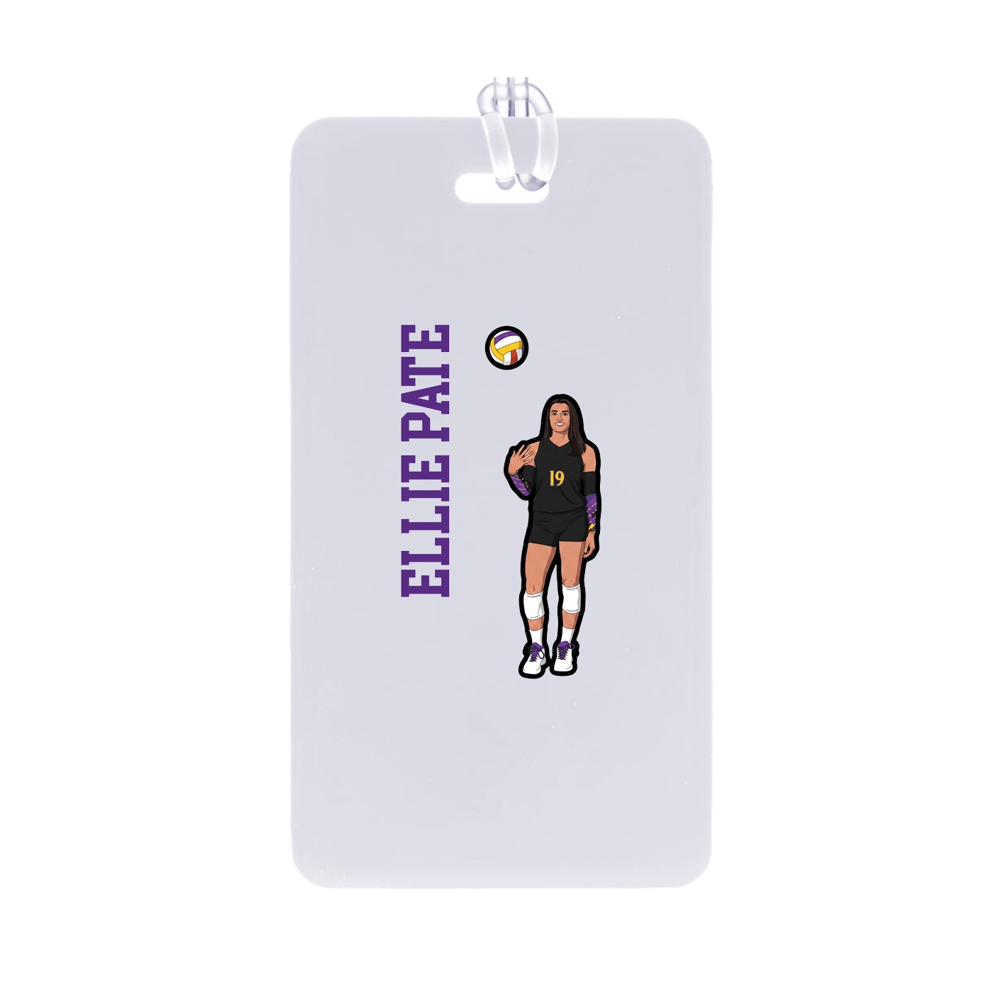 Bag Tag — Name Vertical in Classic