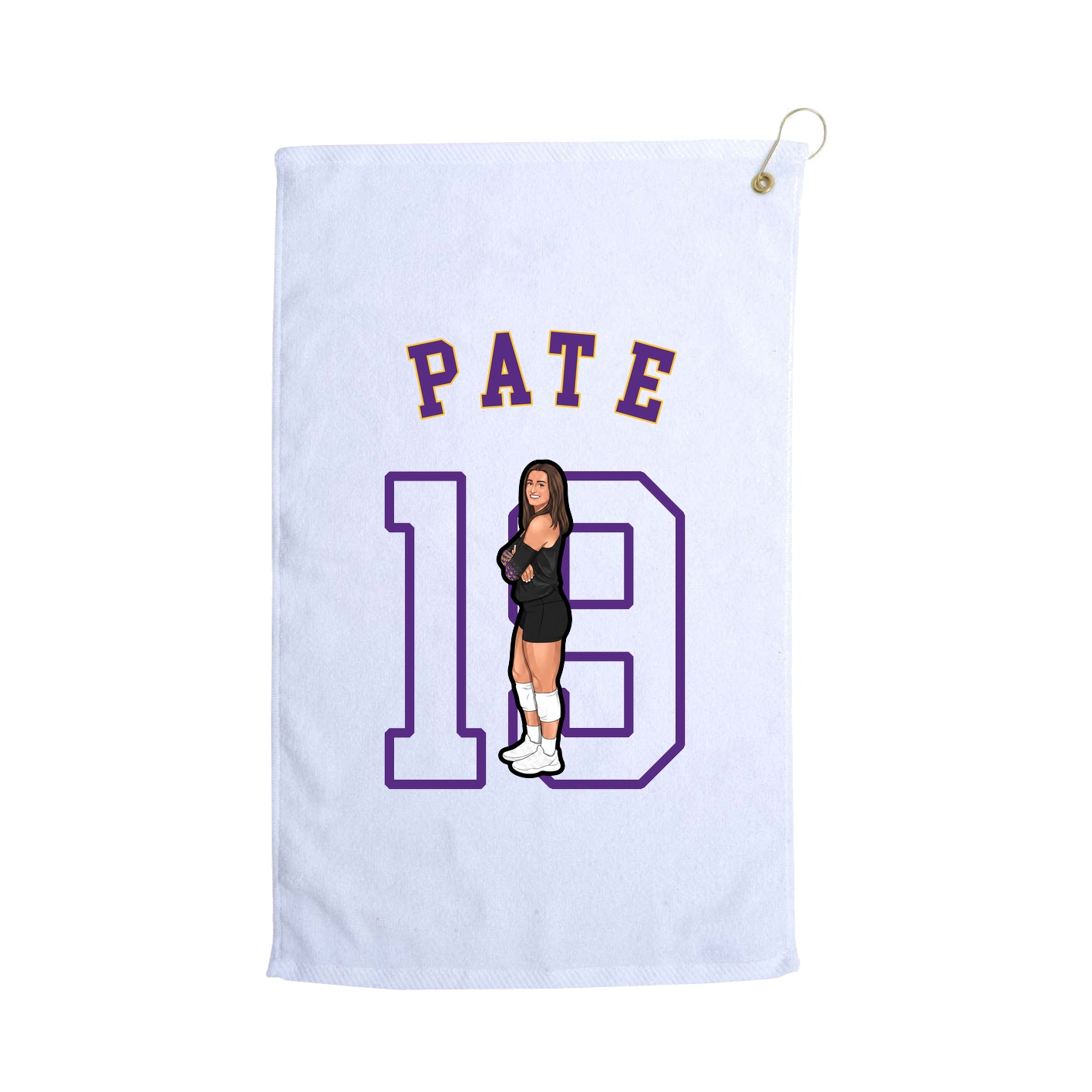 Golf Towel — Shirsey Arch in White