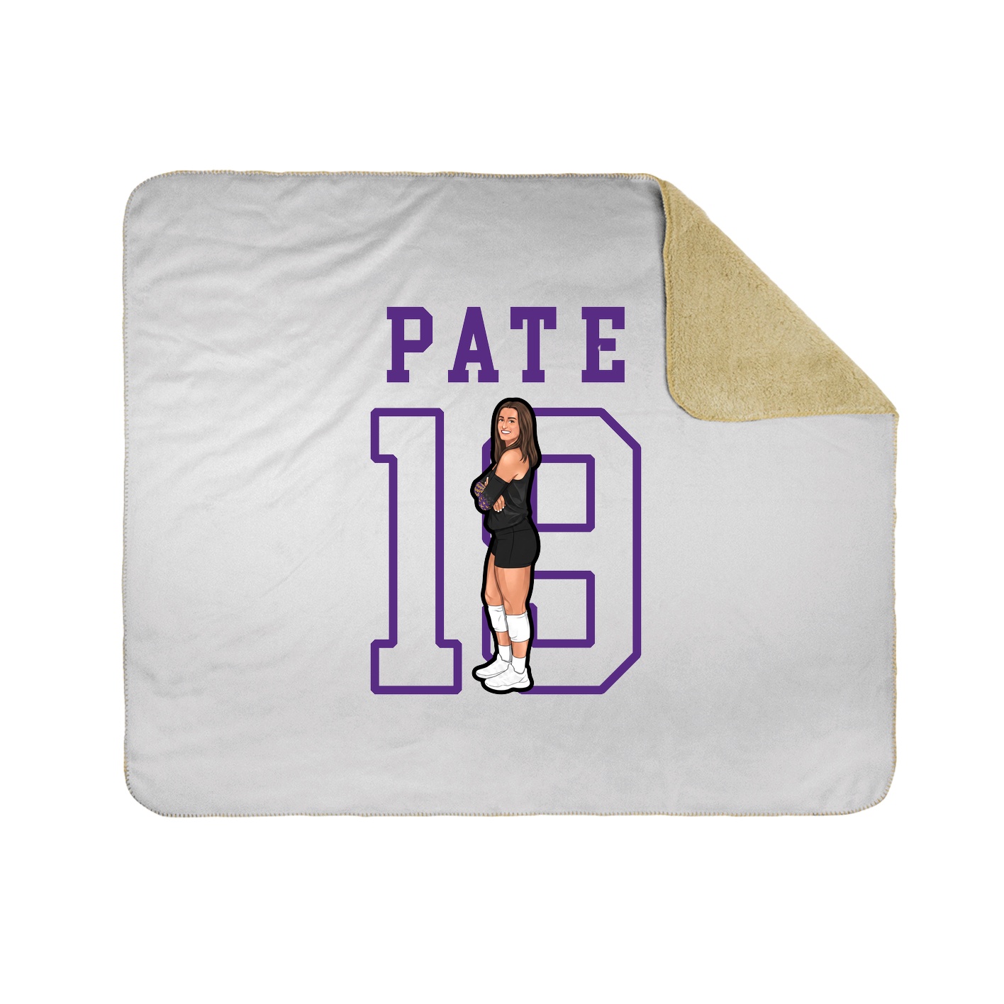Throw Blanket — Shirsey in White