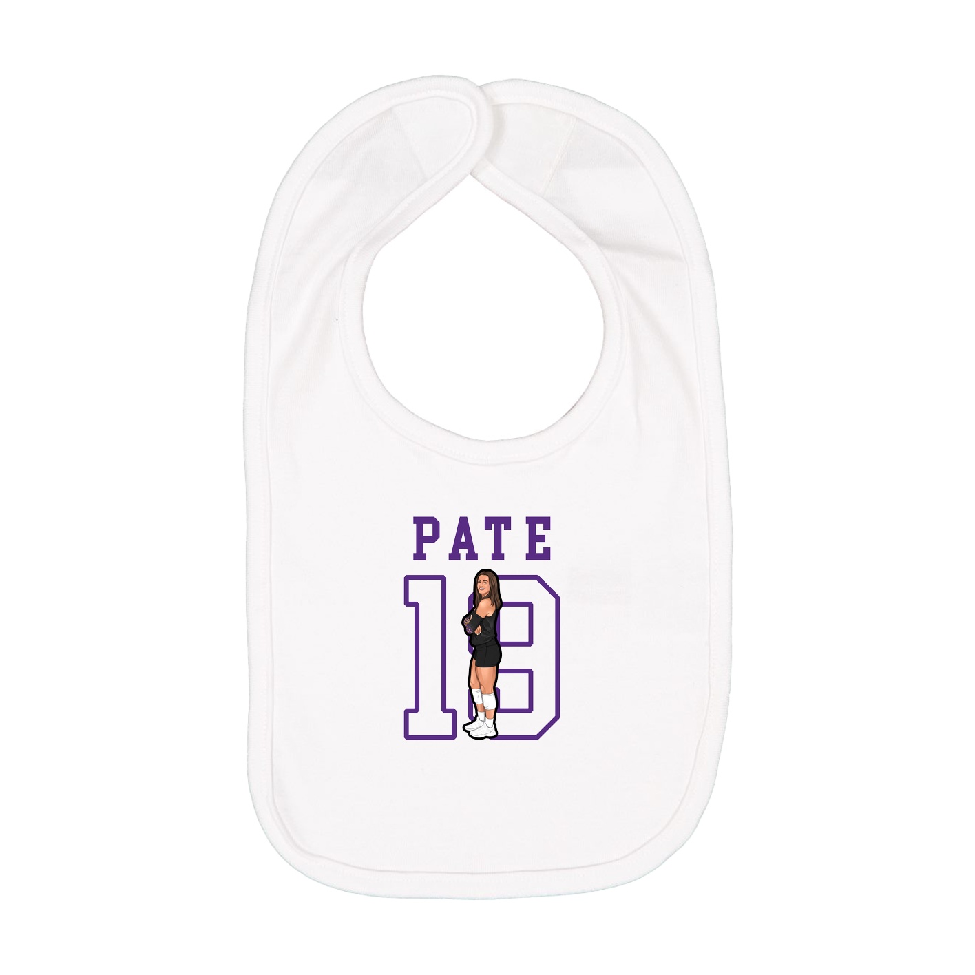Infant Bib — Shirsey in White