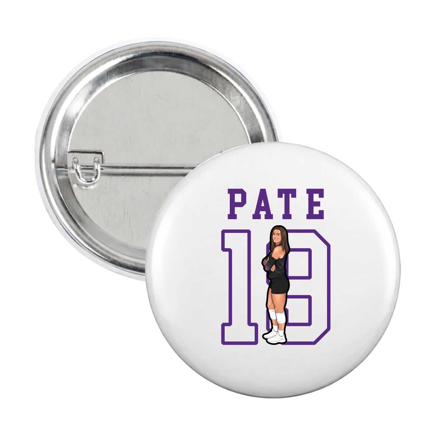 Game Day Button — Shirsey in White