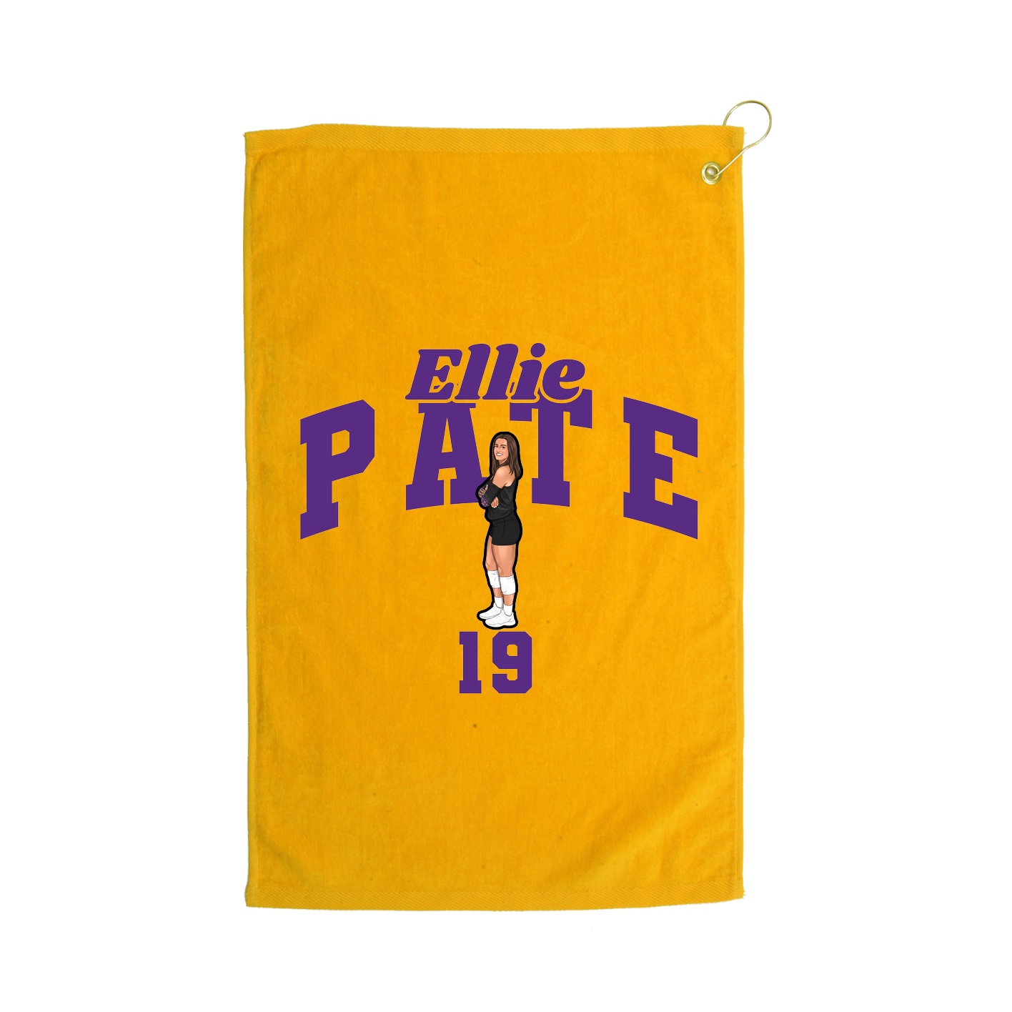 Golf Towel — Signature Arch in Gold